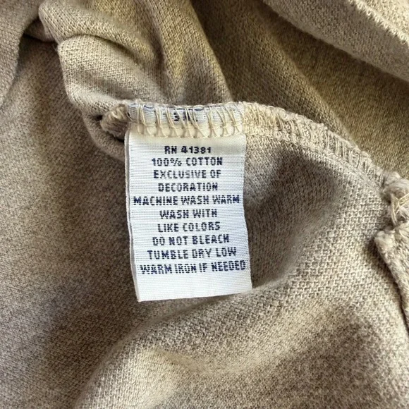 Polo Ralph Lauren Mens Short Sleeve Polo Shirt Tan Oatmeal Large - Picture 4 of 5